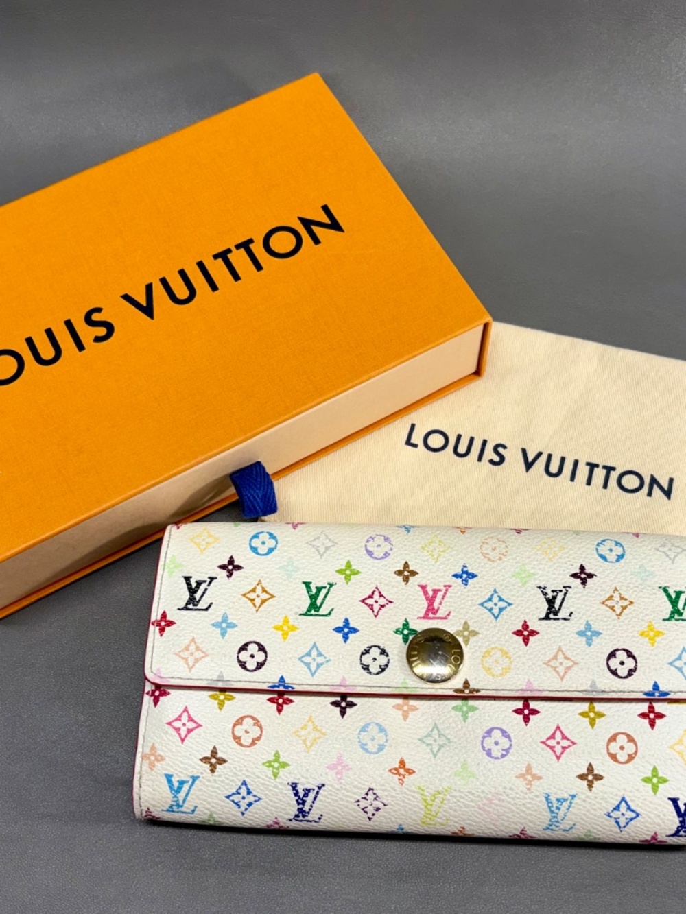 Louis Vuitton Murakami Sarah Wallet Multicolor Monogram Canvas - Picture 12 of 13